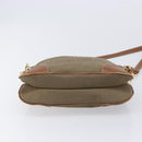 PRADA Shoulder Bag Canvas 2way Brown Gold Auth ka7161A-9