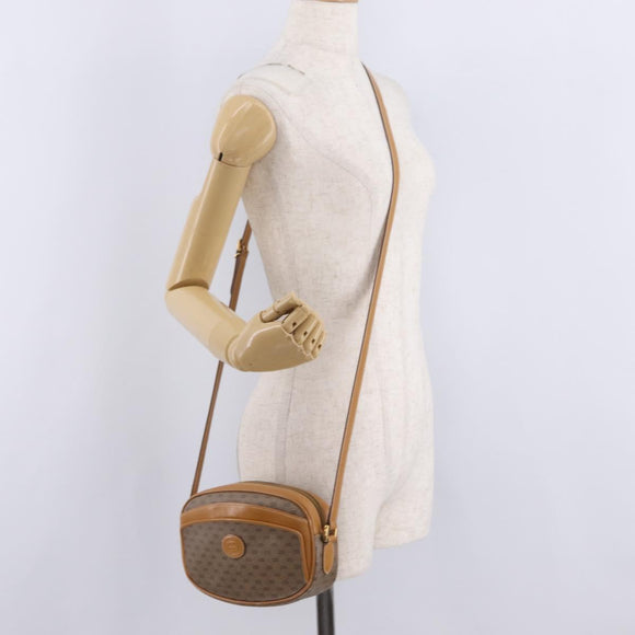 GUCCI Micro GG Supreme Shoulder Bag PVC Beige Gold 007 113 0115 Auth ka7162