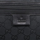 GUCCI GG Canvas Shoulder Bag Black Silver 90476 Auth ka7171A-14