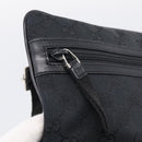 GUCCI GG Canvas Shoulder Bag Black Silver 90476 Auth ka7171A-15
