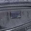 GUCCI GG Canvas Shoulder Bag Black Silver 90476 Auth ka7171A-16