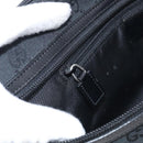 GUCCI GG Canvas Shoulder Bag Black Silver 90476 Auth ka7171A-20