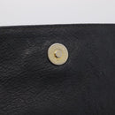 BURBERRY Shoulder Bag Leather Black Gold Auth ka7174-16