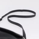 BURBERRY Shoulder Bag Leather Black Gold Auth ka7174-8