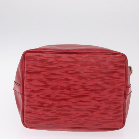 LOUIS VUITTON Epi Petit Noe Shoulder Bag Red M44107 LV Auth ka7175