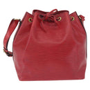 LOUIS VUITTON Epi Petit Noe Shoulder Bag Red M44107 LV Auth ka7175-2