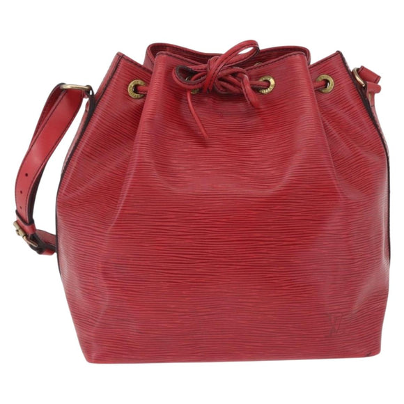LOUIS VUITTON Epi Petit Noe Shoulder Bag Red M44107 LV Auth ka7175