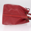 LOUIS VUITTON Epi Petit Noe Shoulder Bag Red M44107 LV Auth ka7175-4