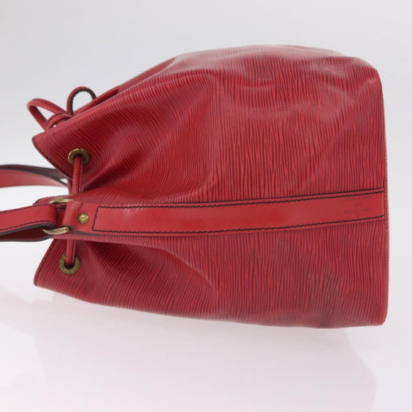 LOUIS VUITTON Epi Petit Noe Shoulder Bag Red M44107 LV Auth ka7175