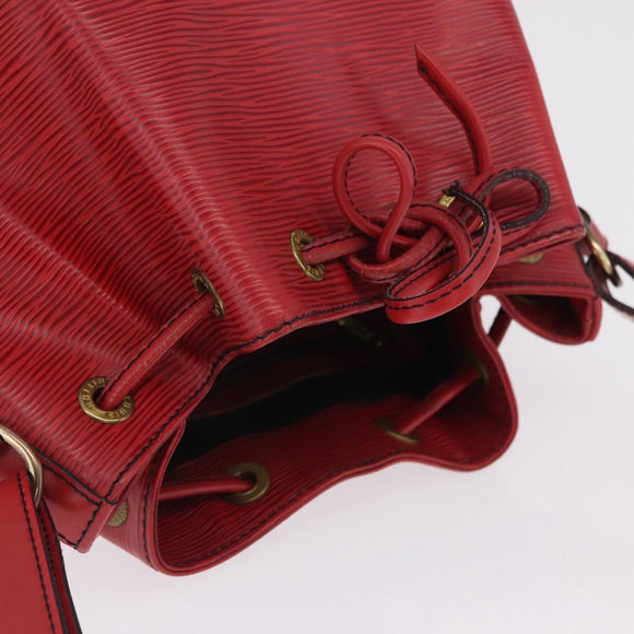 LOUIS VUITTON Epi Petit Noe Shoulder Bag Red M44107 LV Auth ka7175