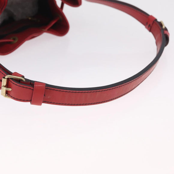 LOUIS VUITTON Epi Petit Noe Shoulder Bag Red M44107 LV Auth ka7175