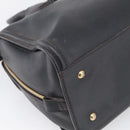 MCM Hand Bag Leather 2way Black Gold Auth ka7180-13