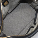 MCM Hand Bag Leather 2way Black Gold Auth ka7180-20