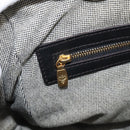 MCM Hand Bag Leather 2way Black Gold Auth ka7180-23