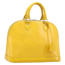 LOUIS VUITTON Epi Alma PM Hand Bag Yellow citron M40619 LV Auth ka7182A-1