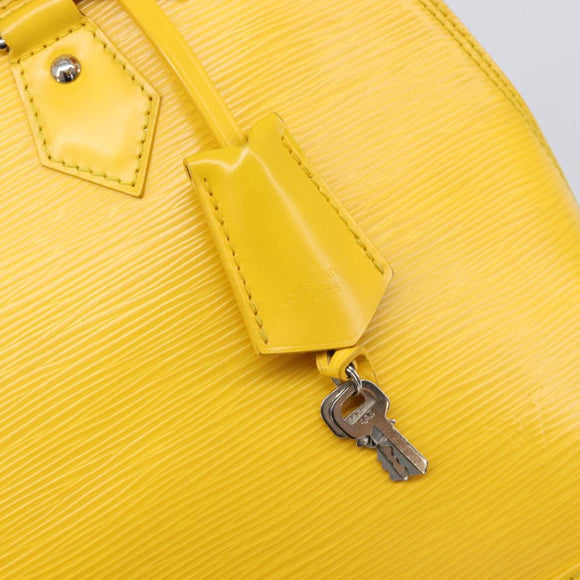 LOUIS VUITTON Epi Alma PM Hand Bag Yellow citron M40619 LV Auth ka7182A