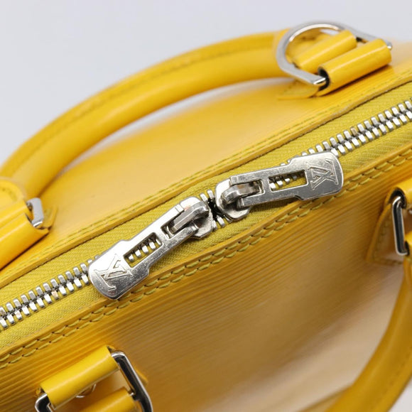LOUIS VUITTON Epi Alma PM Hand Bag Yellow citron M40619 LV Auth ka7182A