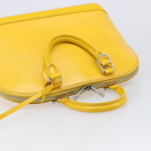 LOUIS VUITTON Epi Alma PM Hand Bag Yellow citron M40619 LV Auth ka7182A