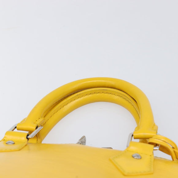 LOUIS VUITTON Epi Alma PM Hand Bag Yellow citron M40619 LV Auth ka7182A