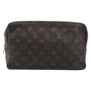 LOUIS VUITTON Monogram Trousse Toilette 28 Clutch Bag M47522 LV Auth ka7185-2