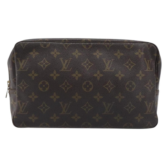 LOUIS VUITTON Monogram Trousse Toilette 28 Clutch Bag M47522 LV Auth ka7185
