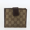 LOUIS VUITTON Gucci Monogram Wallet 3 Set Beige LV Auth ka719-11