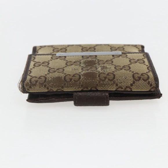 LOUIS VUITTON Gucci Monogram Wallet 3 Set Beige LV Auth ka719