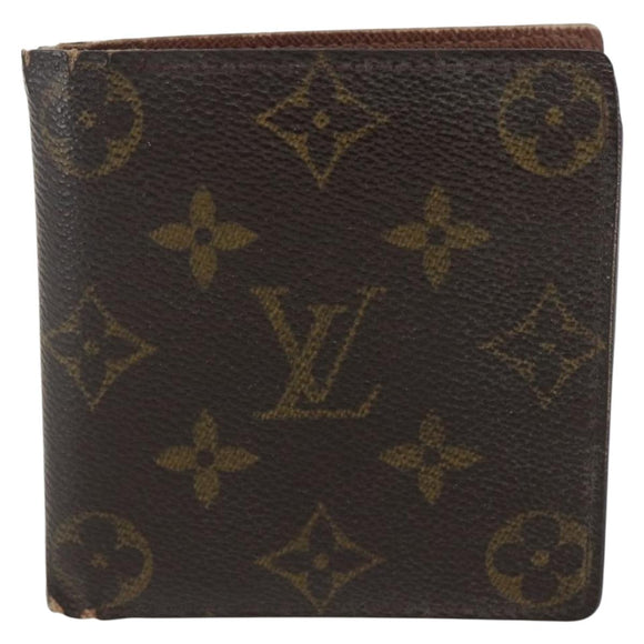 LOUIS VUITTON Gucci Monogram Wallet 3 Set Beige LV Auth ka719