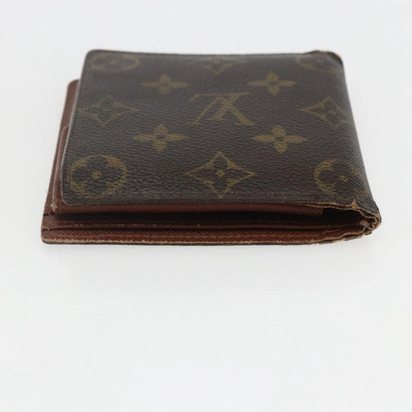 LOUIS VUITTON Gucci Monogram Wallet 3 Set Beige LV Auth ka719
