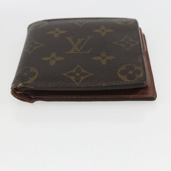 LOUIS VUITTON Gucci Monogram Wallet 3 Set Beige LV Auth ka719