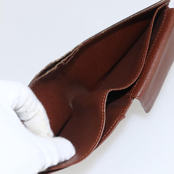 LOUIS VUITTON Gucci Monogram Wallet 3 Set Beige LV Auth ka719