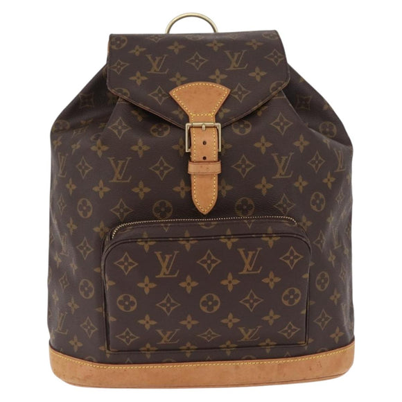 LOUIS VUITTON Monogram Montsouris GM Backpack M51135 LV Auth ka7192