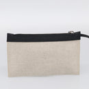 Balenciaga Navy Cabas Hand Bag Coated Canvas Silver White 339933 Auth ka7193-22