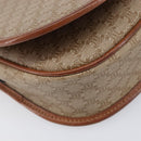 CELINE Macadam Canvas Shoulder Bag PVC Beige Gold Auth ka7195-11