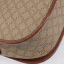 CELINE Macadam Canvas Shoulder Bag PVC Beige Gold Auth ka7195-13