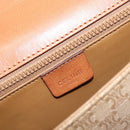 CELINE Macadam Canvas Shoulder Bag PVC Beige Gold Auth ka7195-16