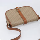 CELINE Macadam Canvas Shoulder Bag PVC Beige Gold Auth ka7195-6