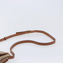 CELINE Macadam Canvas Shoulder Bag PVC Beige Gold Auth ka7195-8