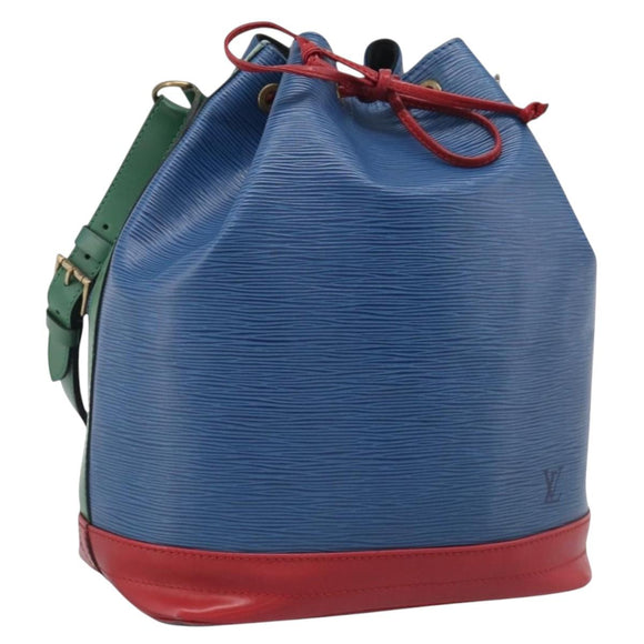 LOUIS VUITTON Epi Tricolor Noe Shoulder Bag Blue Red Green M44082 LV Auth ka7196