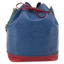 LOUIS VUITTON Epi Tricolor Noe Shoulder Bag Blue Red Green M44082 LV Auth ka7196-2
