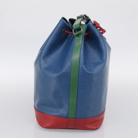 LOUIS VUITTON Epi Tricolor Noe Shoulder Bag Blue Red Green M44082 LV Auth ka7196
