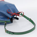 LOUIS VUITTON Epi Tricolor Noe Shoulder Bag Blue Red Green M44082 LV Auth ka7196-7