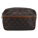 LOUIS VUITTON Monogram Compiegne 23 Clutch Bag M51847 LV Auth ka7201-2