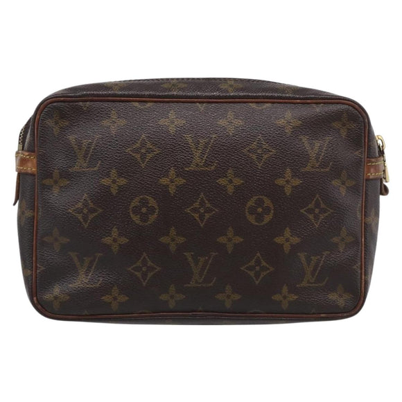 LOUIS VUITTON Monogram Compiegne 23 Clutch Bag M51847 LV Auth ka7201