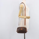 CELINE Macadam Canvas Shoulder Bag PVC Leather Brown Gold Auth ka7203-24
