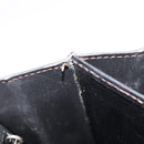 Bally Clutch Bag Leather Black Silver Auth ka7205-21
