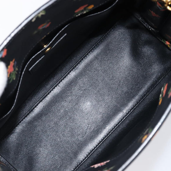 Saint Laurent Sac De Jules Hand Bag Leather 2way Black Gold Auth ka7206V