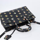 Saint Laurent Sac De Jules Hand Bag Leather 2way Black Gold Auth ka7206V-6