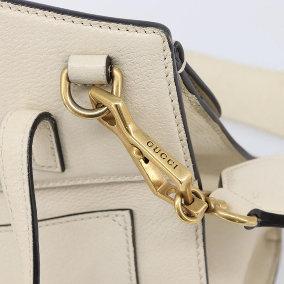GUCCI Totem Butterfly Medium Sherry Line Bag Leather 2way 505344 Auth ka7207V