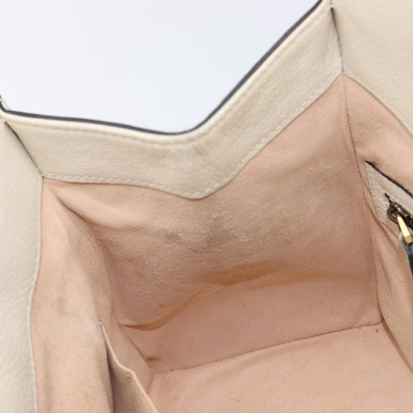 GUCCI Totem Butterfly Medium Sherry Line Bag Leather 2way 505344 Auth ka7207V